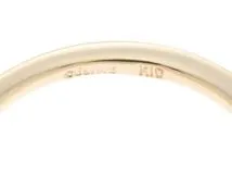 CELINE　セリーヌ　 　リング　K10　イエローゴールド　7号 　ダイヤモンド   　約1.3g  　2120500252919　【208】