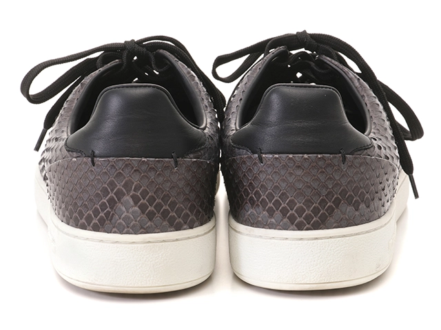 LOUIS VUITTON　ルイヴィトン　フロントローラインスニーカー　メンズ7　グレー　パイソン　 2120500253817　【432】