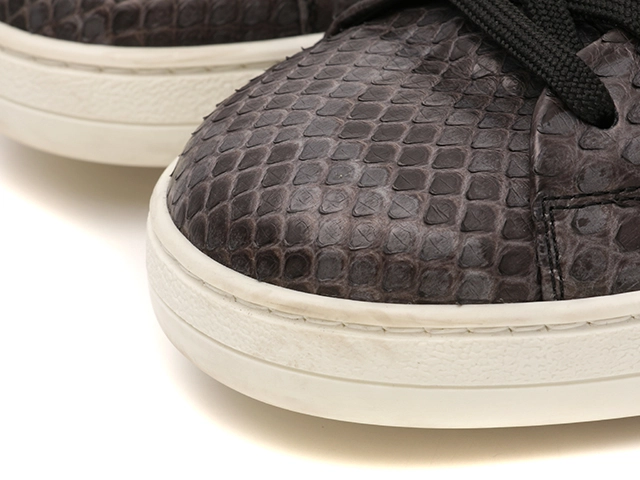 LOUIS VUITTON　ルイヴィトン　フロントローラインスニーカー　メンズ7　グレー　パイソン　 2120500253817　【432】