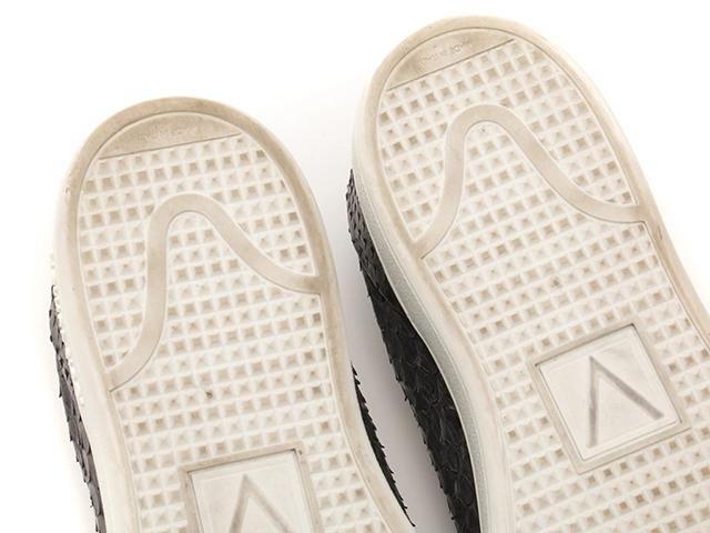 LOUIS VUITTON　ルイヴィトン　フロントローラインスニーカー　メンズ7　グレー　パイソン　 2120500253817　【432】