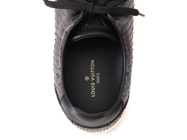 LOUIS VUITTON　ルイヴィトン　フロントローラインスニーカー　メンズ7　グレー　パイソン　 2120500253817　【432】
