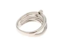 TASAKI 　タサキ　 リング 　 PT900プラチナ・ダイヤモンド0.16ct 　＃12号　重さ約8.5g 【472】HA