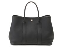 HERMES　エルメス　ガーデンパーティーTPM　ブラック/SV　□R刻印　2014年頃　ハンドバッグ　ネゴンダ　2120500254869【207】
