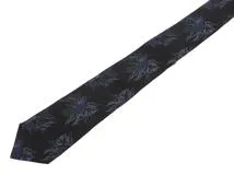 美品 ルイヴィトン Louis Vuitton ネクタイ シルク ブラック 黒 LOUIS VUITTON ルイヴィトン ネクタイ ブラック/ネイビー シルク