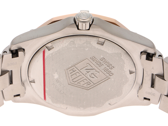 エクスクルーシブWN1151グレー ゴールド／クウォーツ 楽天市場】タグ ホイヤー TAG HEUER エクスクルーシブ デイト WN1151