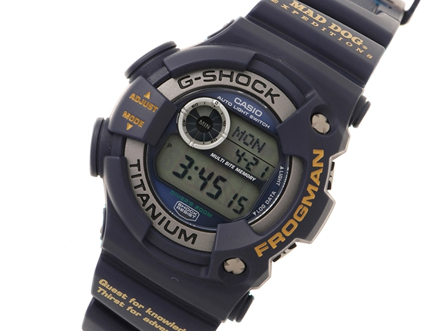 CASIO　G-SHOCK　フロッグマン　TI/樹脂　ネイビー文字盤　DW9900MD-2T　クォーツ　メンズ腕時計【431】