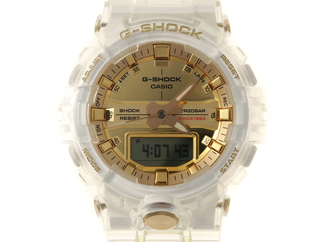 CASIO　カシオ　G-SHOCK　35周年記念モデル　GA835E7AJR　ゴールド文字盤　ステンレススチール　クォーツ　メンズ腕時計　2120500261553  【205】