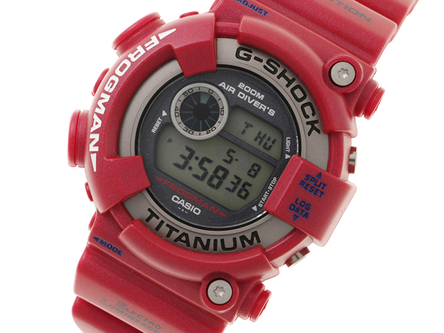デパート 送料無料 カシオ CASIO 時計 DW-8201GF-4JF レッド フロッグマン G-SHOCK 時計