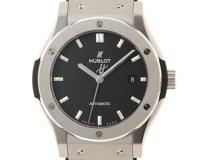 HUBLOT　ウブロ　クラシックフュージョン　チタニウム　TI　ラバー　ブラック文字盤　542.NX.1171.RX　自動巻き　メンズ腕時計【431】2120500263847