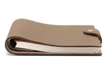 HERES　エルメス　ユリスＭＭ　エトゥープ／ＳＶ　手帳カバー　Q□刻印 2013年製造　【472】　YN