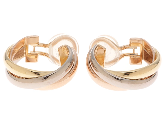 CARTIER カルティエ トリニティイヤリング 3カラー K18 約13.7g