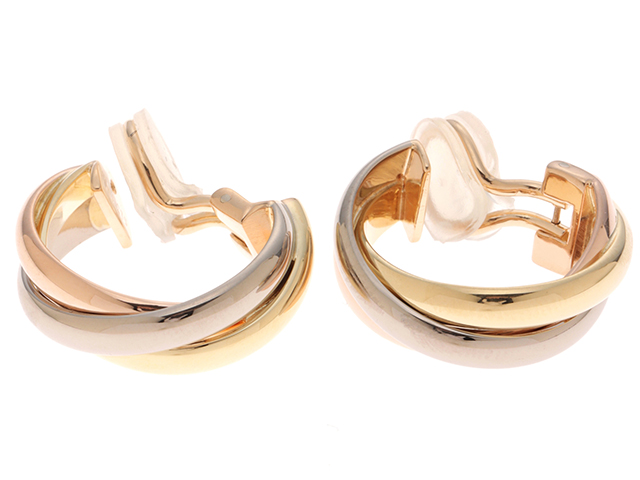 Cartier カルティエクラシックトリカラーイヤリング 極美品 極美品 Cartier カルティエクラシックトリカラーイヤリング