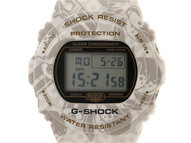 CASIO カシオ G-SHOCK 七福神SHICHI-FUKU-JINモデル DW-5700SLG-7JR 樹脂 デジタル 【460】2120500266121