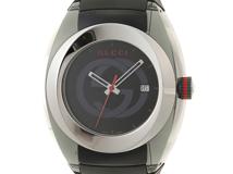 GUCCI　グッチ　シンク シェリーウェブライン　YA137301/78.4　ステンレス/プラスチック/ラバー　男性用クオーツ時計【473】