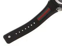 GUCCI　グッチ　シンク シェリーウェブライン　YA137301/78.4　ステンレス/プラスチック/ラバー　男性用クオーツ時計【473】
