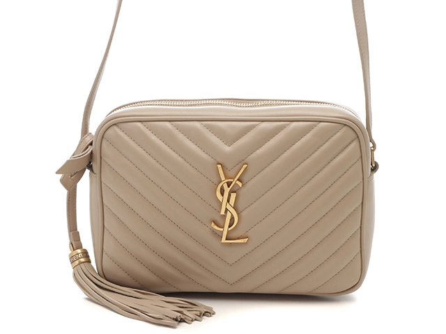 SAINT LAURENT ベージュ ショルダーバッグ SAINT LAURENT サン・ローラン ショルダーバッグ ルー カメラ