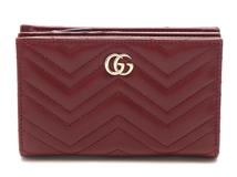 GUCCI グッチ　ダブルG カードケース　ウォレット ボルドー レザー【434】2120500276885