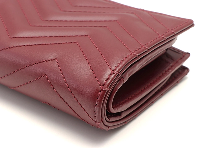 GUCCI グッチ　ダブルG カードケース　ウォレット ボルドー レザー【434】2120500276885