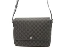 GUCCI　グッチ　オフィディアGG・スプリーム　ミディアムメッセンジャーバッグ　グレーレザー　761741　ショルダーバッグ　2120500277226　【205】