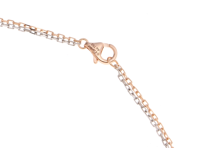 Cartier カルティエ ラブ ネックレス B7219700 K18WG/PG/6Pダイヤモンド計0.01ct 2017年正規品【472】SJ