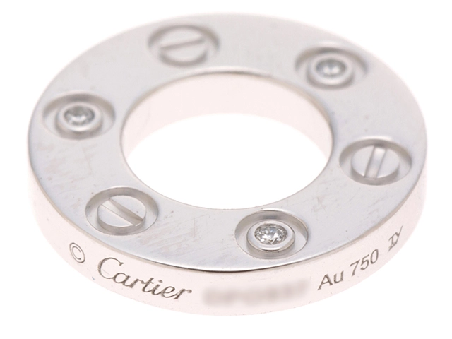 Cartier カルティエ ラブ ネックレス B7219700 K18WG/PG/6Pダイヤモンド計0.01ct 2017年正規品【472】SJ