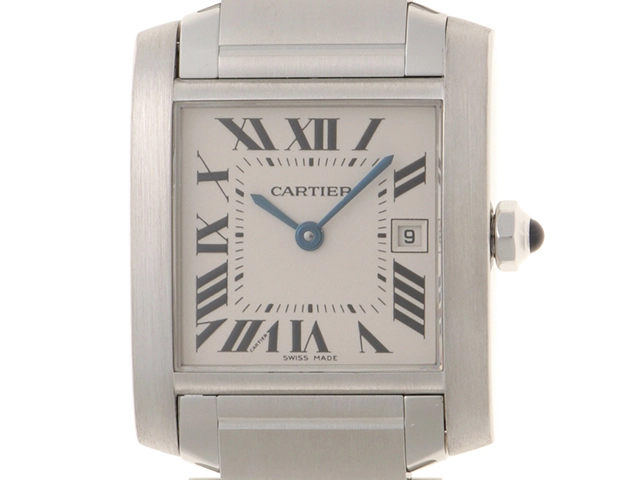 Cartier 磨き済 タンクフランセーズ MM SS ボーイズ 時計 CARTIER カルティエ タンクフランセーズMM クォーツ ボーイズ SS