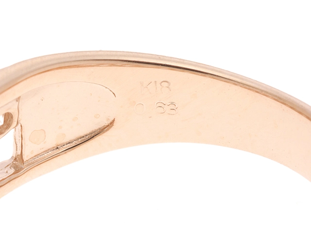 JEWELRY　ジュエリー　 リング　K18ピンクゴールド　ダイヤモンド0.63ct 　約3.9g　12号　2120500280936【207】