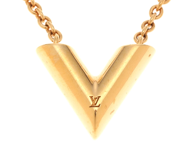 LOUIS VUITTON ルイヴィトン エセンシャルV ネックレス GP ゴールド