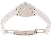 CHANEL シャネル J12 H2572 ホワイトセラミック ダイヤベゼル 8P  