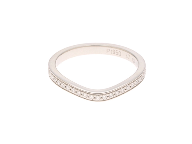 Cartier カルティエ バレリーナバンド リング PT950プラチナ #47（6.5