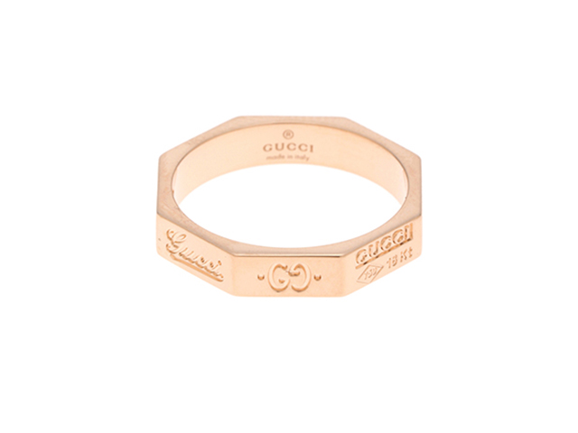 GUCCI グッチ オクタゴナル8 リング K18ピンクゴールド 10号 約3.5g