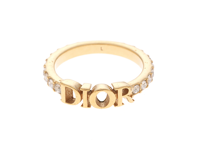 DIOR　ディオール　DIO(R)EVOLUTION リング メタル(GP)/クリスタル #L【431】2120700002925