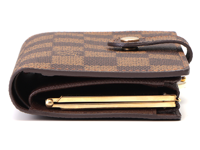 人気✨ルイヴィトン ポルトフォイユ ダミエ ヴィエノワ ブラウン 茶色 ルイヴィトンポルトフォイユ ヴィエノワ がま口タイプ 14145