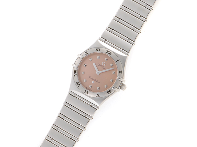 OMEGA オメガ コンステレーション マイチョイス SS ピンク文字盤 クォーツ レディース腕時計【431】 の購入なら「質」の大黒屋（公式）