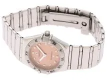 OMEGA　オメガ　コンステレーション　マイチョイス　SS　ピンク文字盤　クォーツ　レディース腕時計【431】