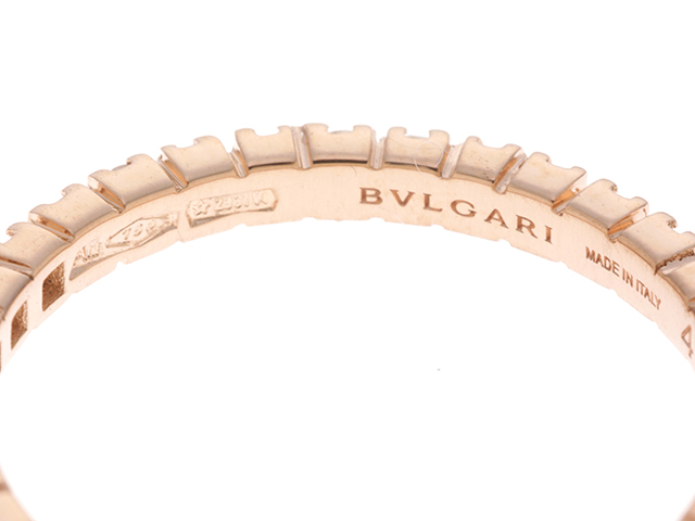 BVLGARI BVLGARI　ブルガリ　フルエタニティリング　ピンクゴールド　ダイヤモンド　1.3g　#47　7号　【471】L