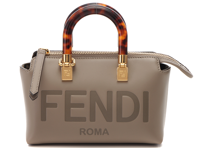 FENDI フェンディ バイザウェイ ミニ グレー レザー 8BS067ABVLF0E65