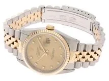 S番1993年頃 ROLEX ロレックス 腕時計 デイトジャスト36 16233G シャンパン10Pダイヤモンド文字盤 K18イエローゴールド/ステンレス ジュビリー 自動巻き【472】SJ