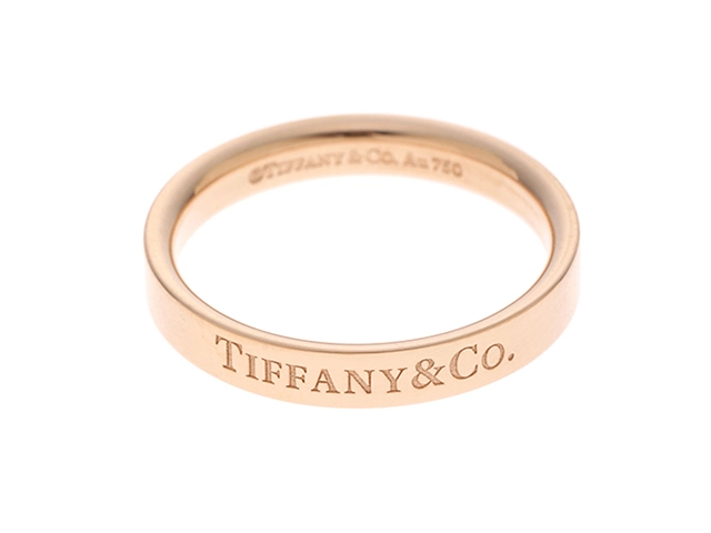 TIFFANY&CO　ティファニー　フラットバンドリング　K18ピンクゴールド　3.6g　＃12　2120700006534　【205】