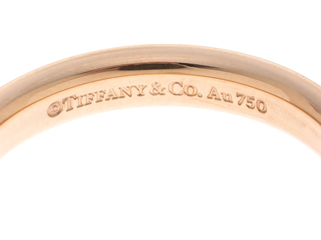 TIFFANY&CO　ティファニー　フラットバンドリング　K18ピンクゴールド　3.6g　＃12　2120700006534　【205】