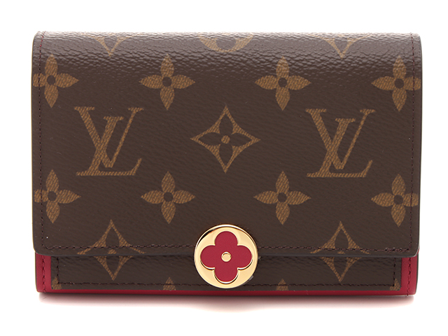 LOUIS VUITTON ルイ・ヴィトン ポルトフォイユ・フロールコンパクト モノグラム・フューシャ 二つ折り財布 M64588  2120700008507 【205】 の購入なら「質」の大黒屋（公式）