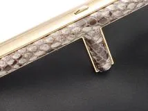 Fendi　フェンディ　ショルダーバッグ　ファースト　スモール　ブラック　ナッパレザー／パイソン　ゴールド金具　【431】L