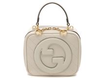GUCCI グッチ ブロンディ スモールトップハンドルバッグ ホワイト レザー 744434 レディース【434】2120700013921