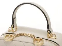 GUCCI グッチ ブロンディ スモールトップハンドルバッグ ホワイト レザー 744434 レディース【434】2120700013921