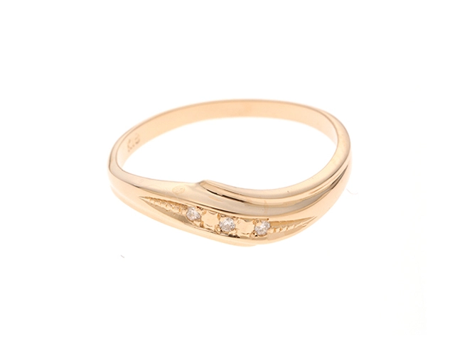 JEWELRY　ジュエリー　 リング　指輪　K18イエローゴールド　ダイヤモンド　12号　約1.8g　2120700014270【207】