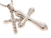 JEWELRY　ジュエリー　ネックレス　PT850/PT900プラチナ　ダイヤモンド0.17ct  　約6.8g  　2120700015192【208】