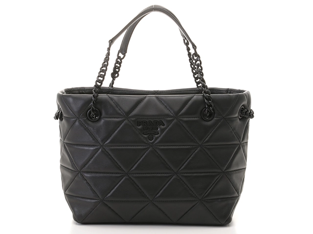PRADA　プラダ　スペクトラム　トートバッグ　ブラック　レザー　1BG298　2120700016229【434】