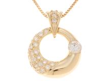 JEWELRY  ノンブランドジュエリー　ネックレス　K18  ゴールド ダイヤモンド 0.52ct 【460】2120700016496A