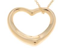 TIFFANY＆CO ティファニー オープンハートネックレス K18ゴールド 約6.3g 2120700016700 【432】