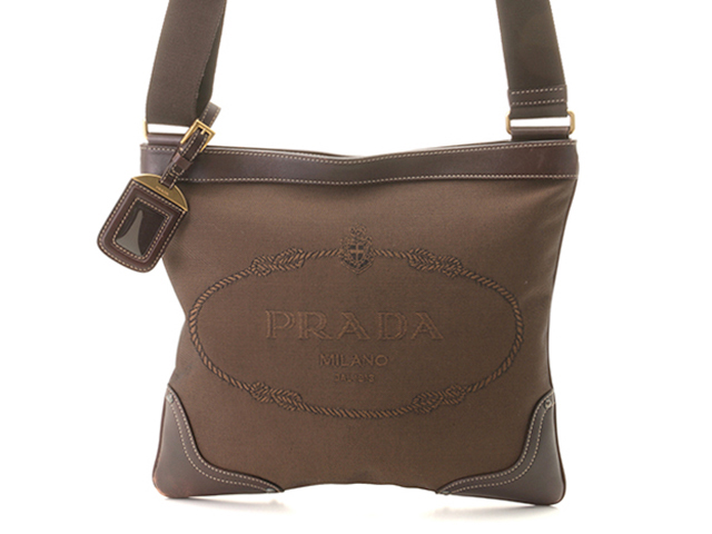 Amazon.com: Prada Womens Logo Jacquard Black Canvas Satchel